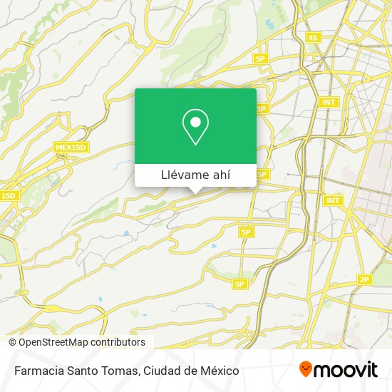 Mapa de Farmacia Santo Tomas