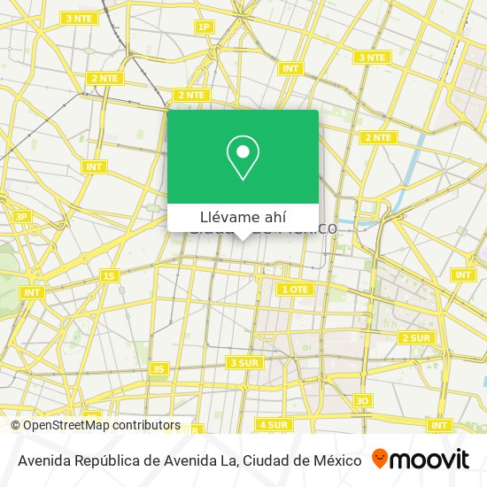 Mapa de Avenida República de Avenida La