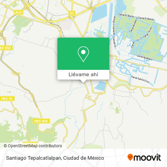 Mapa de Santiago Tepalcatlalpan