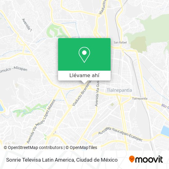 Mapa de Sonrie Televisa Latin America