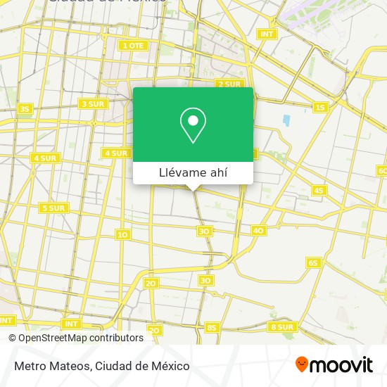 Mapa de Metro Mateos