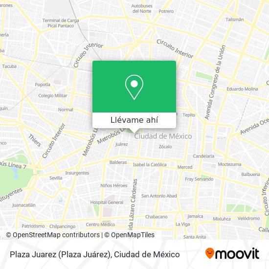 Mapa de Plaza Juarez (Plaza Juárez)