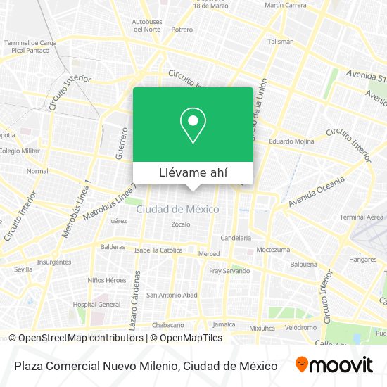 Mapa de Plaza Comercial Nuevo Milenio