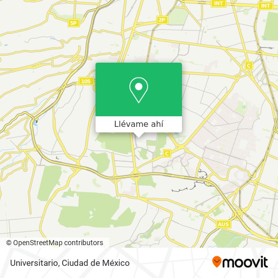Mapa de Universitario