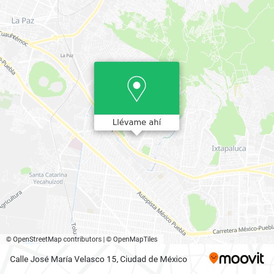 Mapa de Calle José María Velasco 15