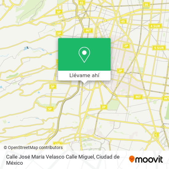 Mapa de Calle José María Velasco Calle Miguel