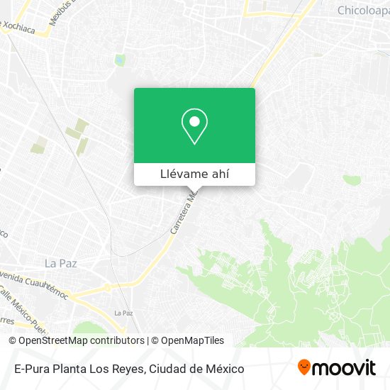 Mapa de E-Pura Planta Los Reyes