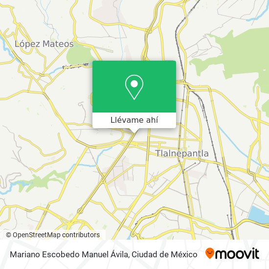 Mapa de Mariano Escobedo Manuel Ávila