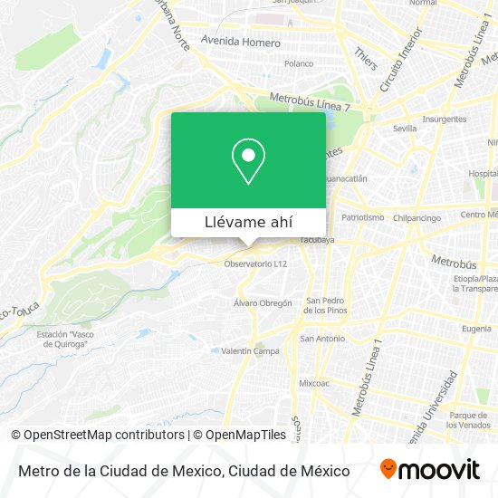 Mapa de Metro de la Ciudad de Mexico