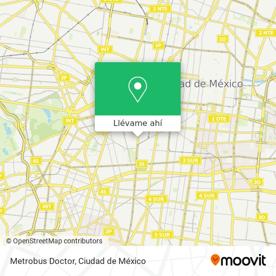 Mapa de Metrobus Doctor