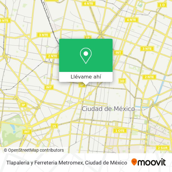 Mapa de Tlapaleria y Ferreteria Metromex