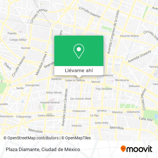 Mapa de Plaza Diamante