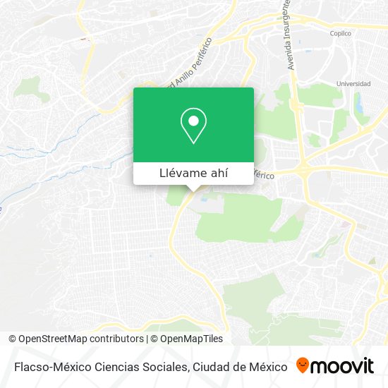 Mapa de Flacso-México Ciencias Sociales