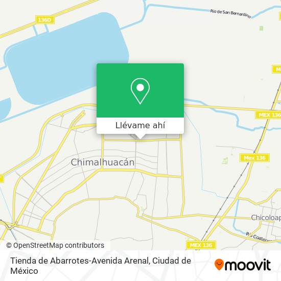 Mapa de Tienda de Abarrotes-Avenida Arenal
