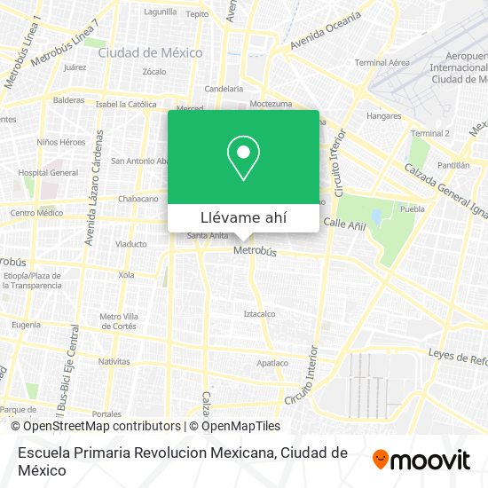 Mapa de Escuela Primaria Revolucion Mexicana