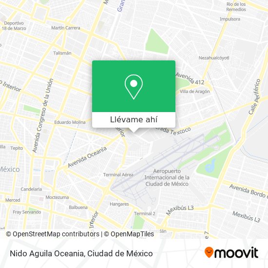 Cómo llegar a Nido Aguila Oceania en Gustavo A. Madero en Metro o Autobús?