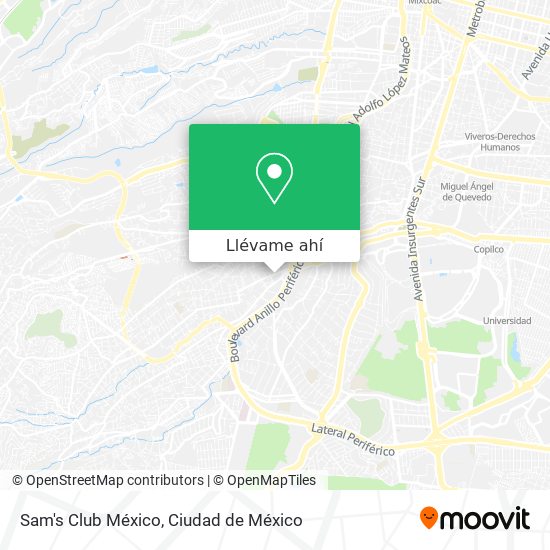 Cómo llegar a Sam's Club México en Cuajimalpa De Morelos en Autobús?
