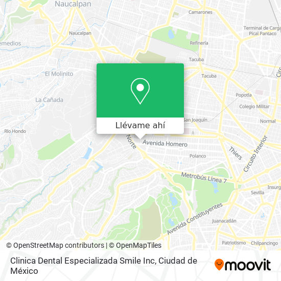 Mapa de Clinica Dental Especializada Smile Inc