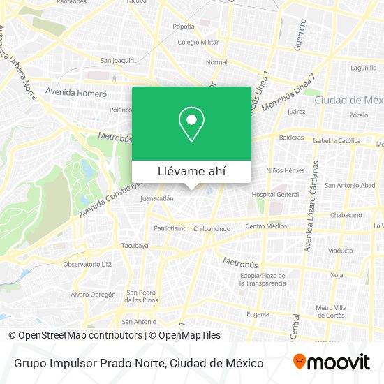 Mapa de Grupo Impulsor Prado Norte