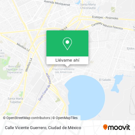 Mapa de Calle Vicente Guerrero