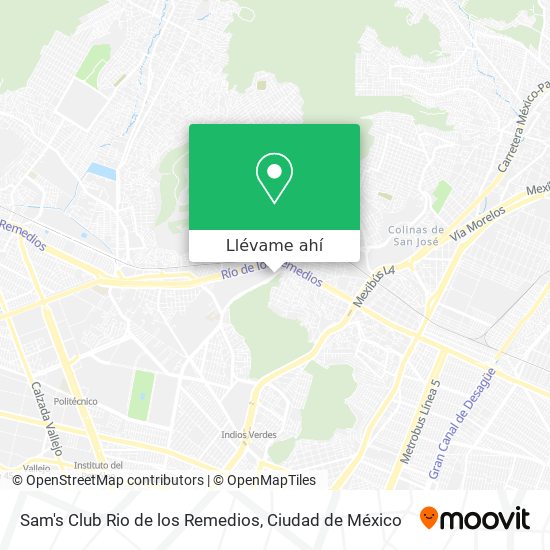 Cómo llegar a Sam's Club Rio de los Remedios en Tultitlán en Autobús o  Metro?