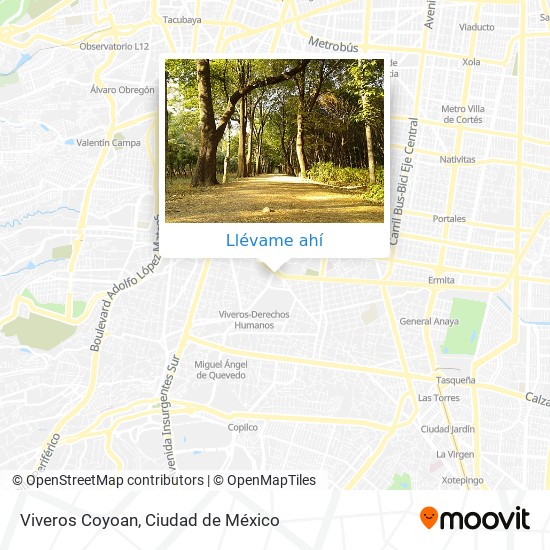 Mapa de Viveros Coyoan