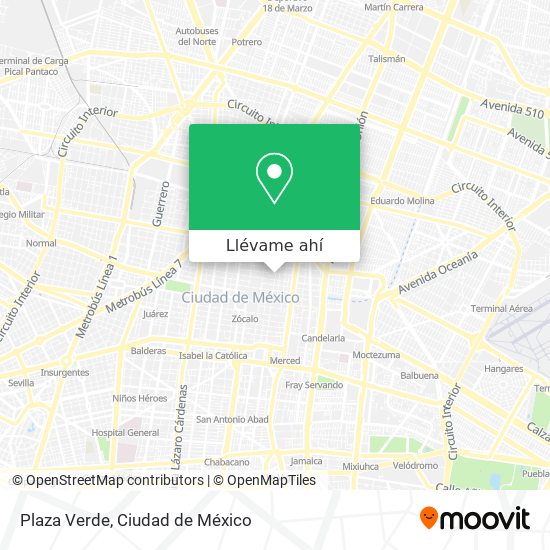 Mapa de Plaza Verde