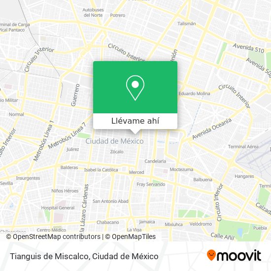 Mapa de Tianguis de Miscalco