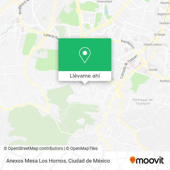 Mapa de Anexos Mesa Los Hornos