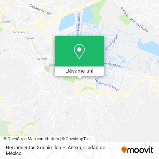 Mapa de Herramientas Xochimilco El Anexo