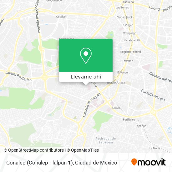 Mapa de Conalep (Conalep Tlalpan 1)