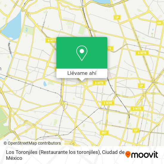 Mapa de Los Toronjiles (Restaurante los toronjiles)