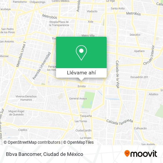Cómo llegar a Bbva Bancomer en Benito Juárez en Autobús o Metro?