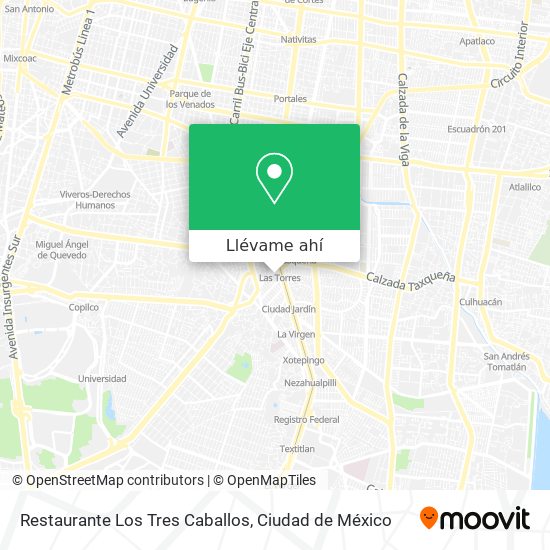 Mapa de Restaurante Los Tres Caballos