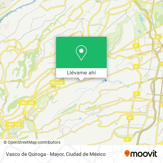 Mapa de Vasco de Quiroga - Mayor