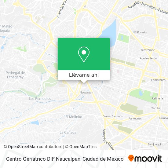 Mapa de Centro Geriatrico DIF Naucalpan