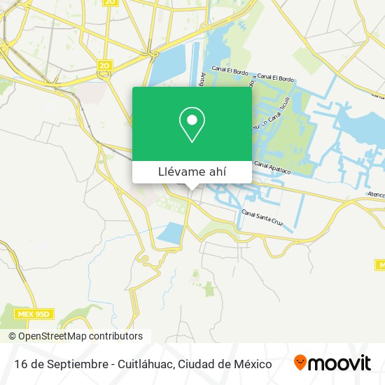 Mapa de 16 de Septiembre - Cuitláhuac