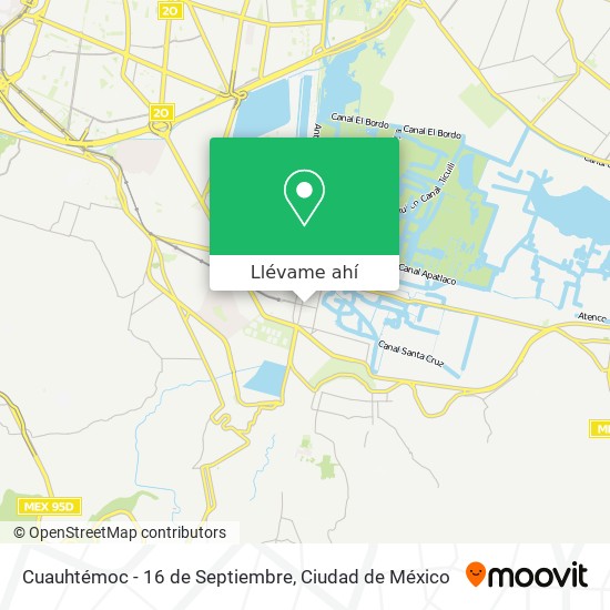 Mapa de Cuauhtémoc - 16 de Septiembre