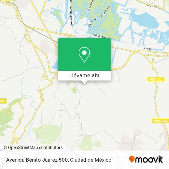 Mapa de Avenida Benito Juárez 500