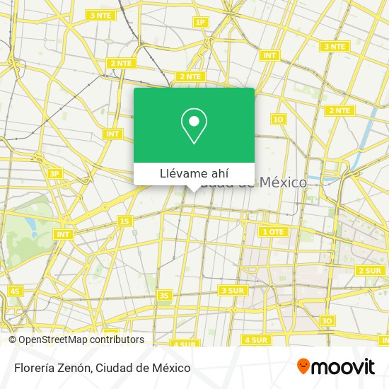 Mapa de Florería Zenón