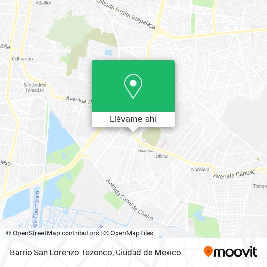 Mapa de Barrio San Lorenzo Tezonco