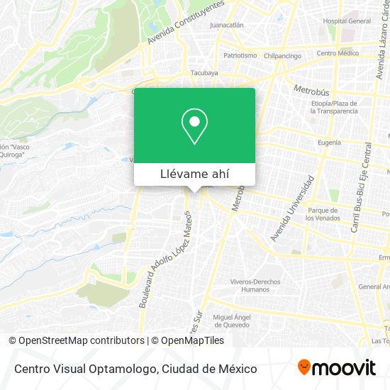 Mapa de Centro Visual Optamologo