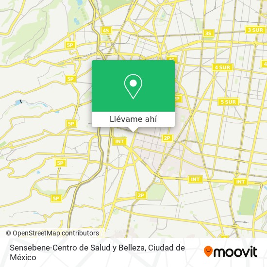 Mapa de Sensebene-Centro de Salud y Belleza