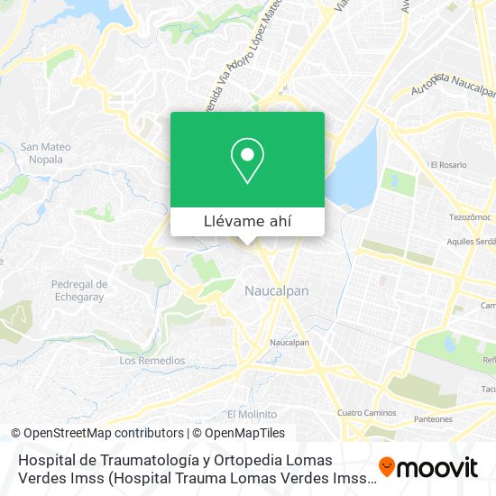 Mapa de Hospital de Traumatología y Ortopedia Lomas Verdes Imss (Hospital Trauma Lomas Verdes Imss)