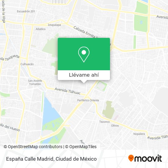 Mapa de España Calle Madrid
