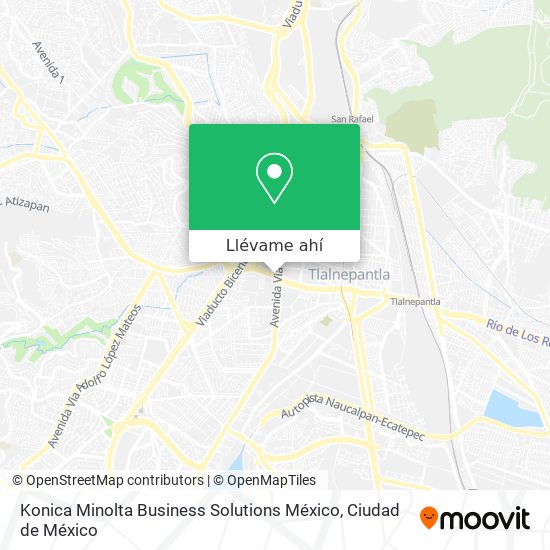 Mapa de Konica Minolta Business Solutions México