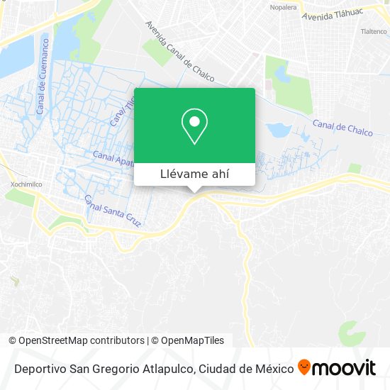 Mapa de Deportivo San Gregorio Atlapulco