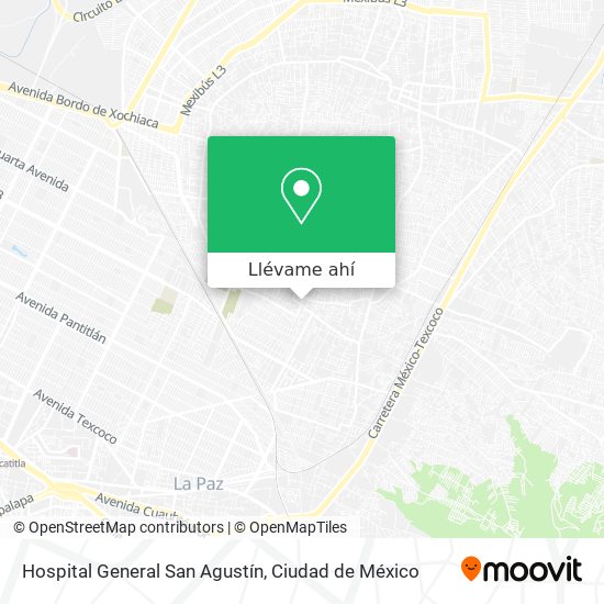 Mapa de Hospital General San Agustín