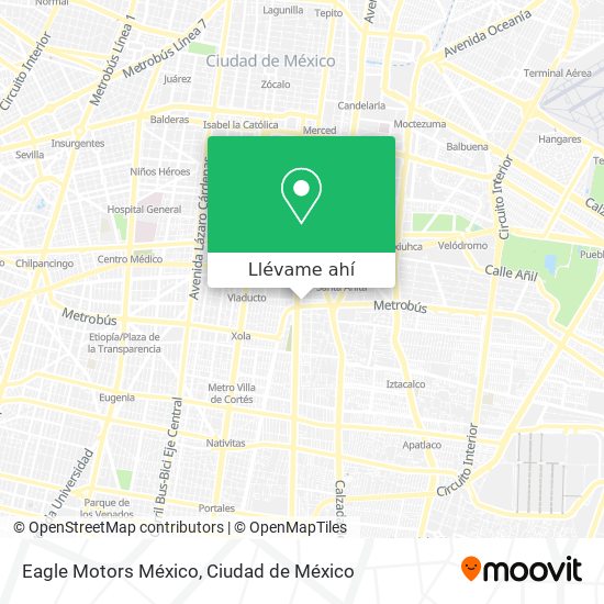 Mapa de Eagle Motors México