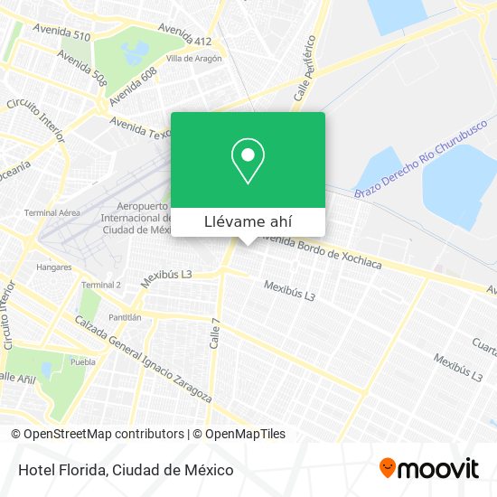Mapa de Hotel Florida